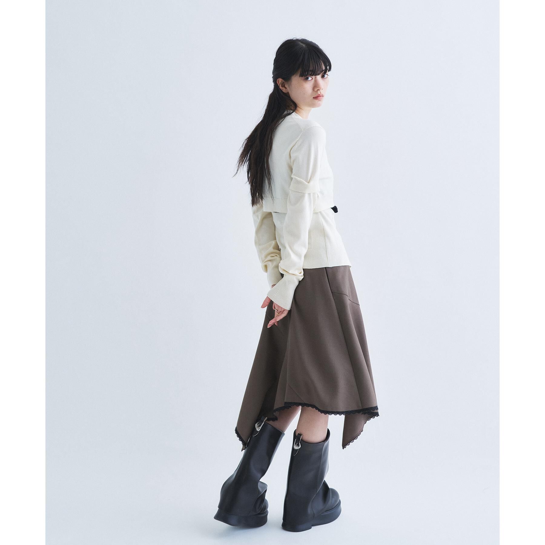 CODE A「modular button knit cardigan」|カーディガン|