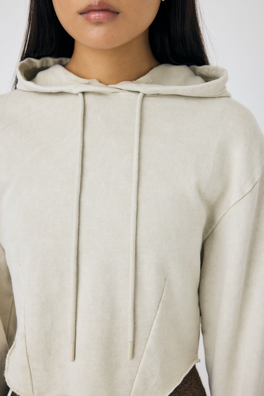 MOUSSY「GARMENT DYE CUT OFF フーディ」|パーカー|