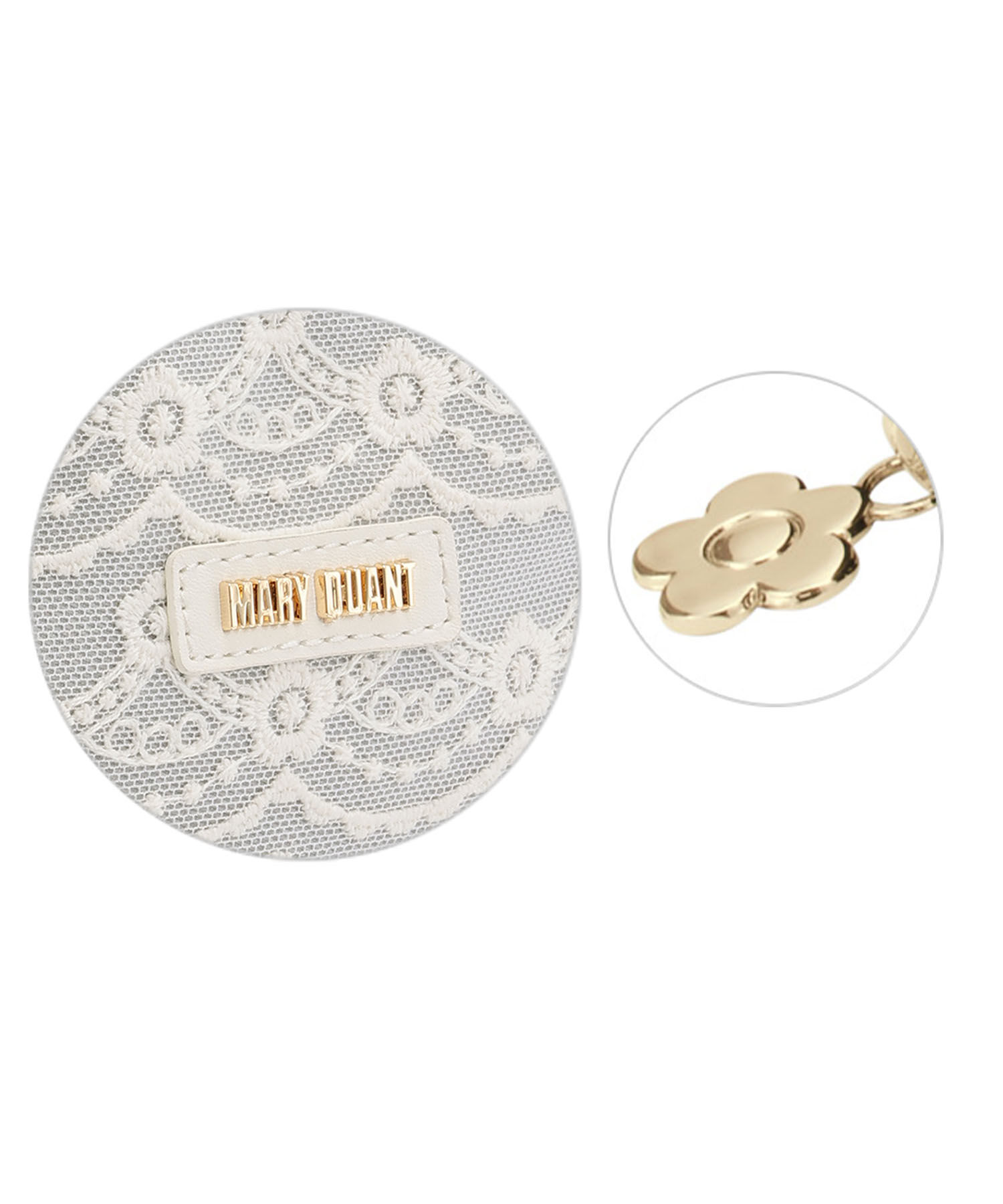 MARY QUANT「デイジーチュールレース キューボイドポーチミニ」|ポーチ|