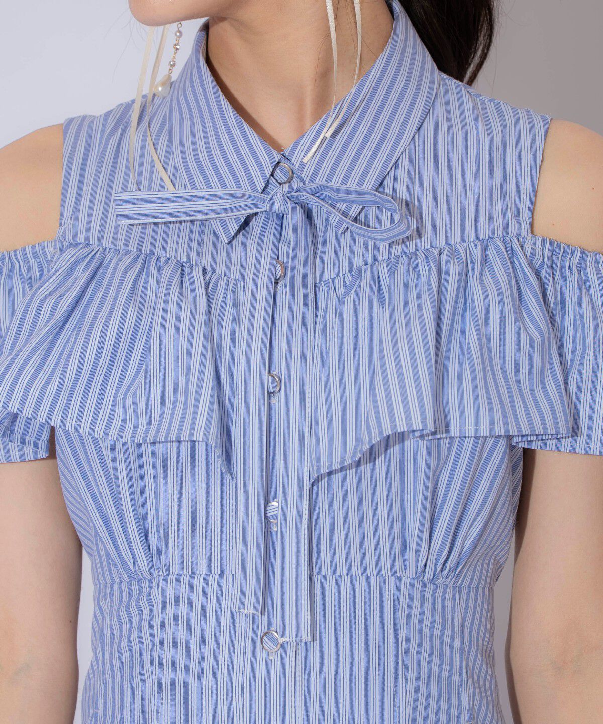 WILLSELECTION「２WAYスリーブストライプシャツワンピース」|ワンピース|