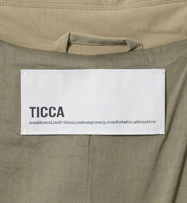 UNITED ARROWS「＜TICCA＞パデット ステンカラーコート」|ステンカラーコート|