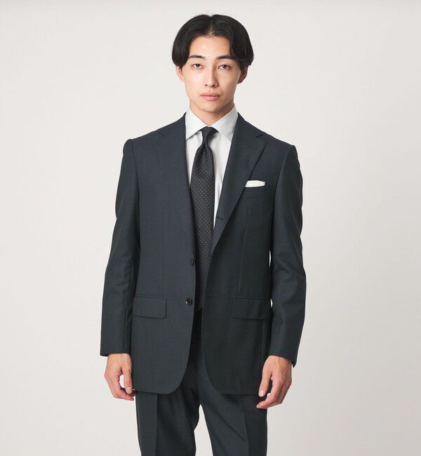 UNITED ARROWS green label relaxing「GUABELLO ドビー 3B HXD スーツジャケット」|スーツ|DK.GREEN