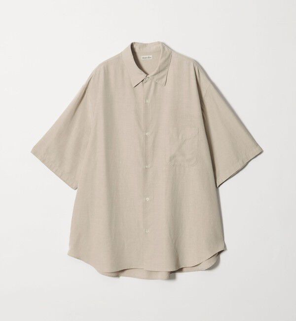 STEVEN ALAN「＜Steven Alan＞ スラブ レギュラーカラー ショートスリーブ シャツ」|シャツ・ブラウス|BEIGE