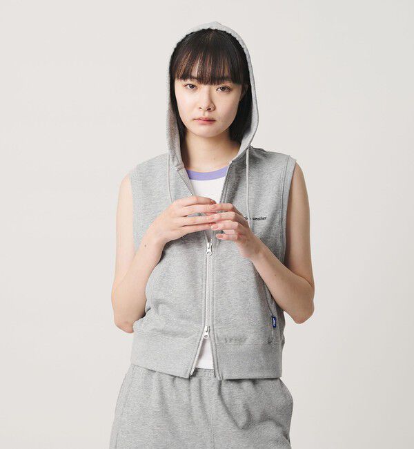 NICE WEATHER「＜NICE WEATHER＞ウィメンズ スリーブレス フーディ」|タンクトップ|