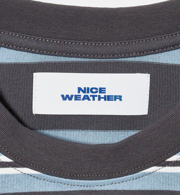 NICE WEATHER「＜NICE WEATHER＞ボーダーショートスリーブ Tシャツ」|Tシャツ・カットソー|