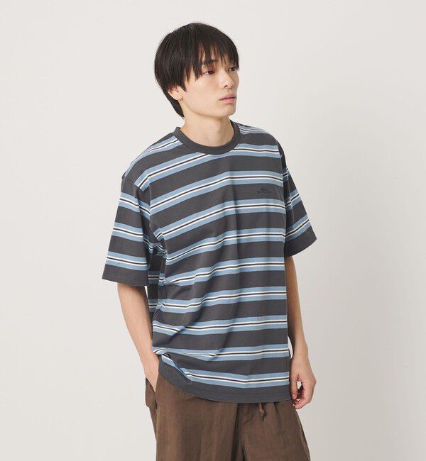 NICE WEATHER「＜NICE WEATHER＞ボーダーショートスリーブ Tシャツ」|Tシャツ・カットソー|