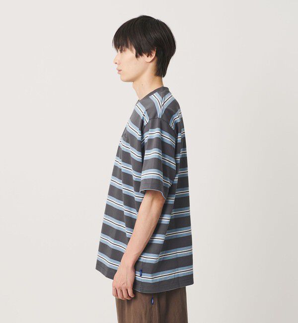 NICE WEATHER「＜NICE WEATHER＞ボーダーショートスリーブ Tシャツ」|Tシャツ・カットソー|