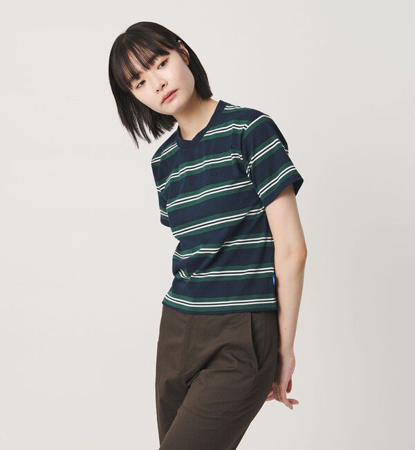 NICE WEATHER「＜NICE WEATHER＞ボーダーショートスリーブ Tシャツ」|Tシャツ・カットソー|