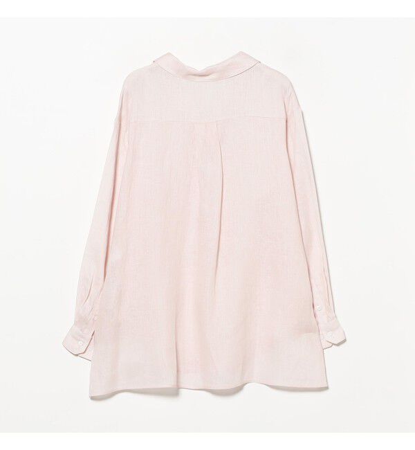 Ray BEAMS 「リネン スキッパー シャツ     26SS  日除け 紫外線対策 冷房対策 洗える 夏コーデ レジャー 麻」|シャツ・ブラウス|