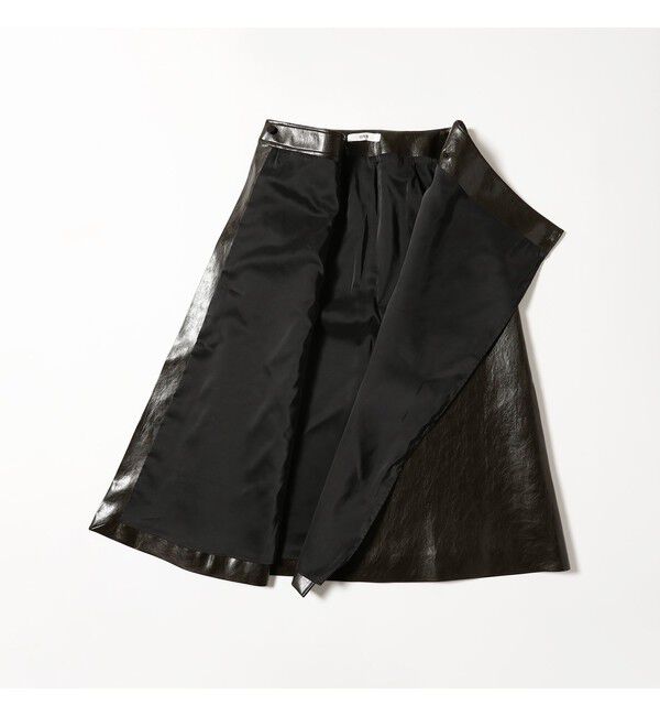 Demi-Luxe BEAMS 「ORR / フェイクレザー ラップスカート」|スカート|