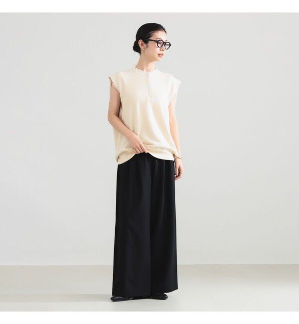 Demi-Luxe BEAMS 「裏毛 ハーフ ジップ プルオーバー」|Tシャツ・カットソー|