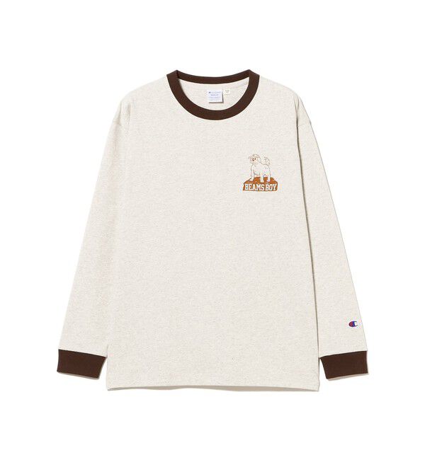 BEAMSBOY「【別注】Champion / BOYロゴ リンガーTシャツ」|Tシャツ・カットソー|