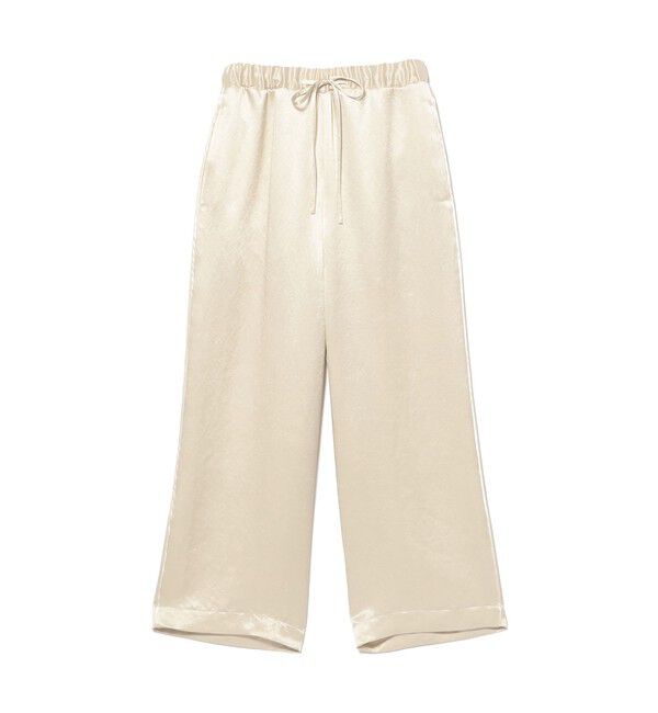 Demi-Luxe BEAMS 「アセテート バックサテン パンツ」|チノ|