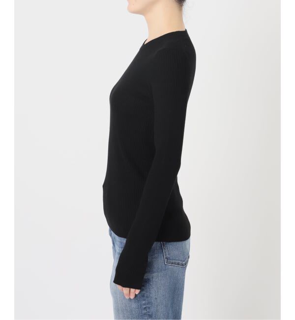 Spick and Span「《新色有り / 追加予約》ウォッシャブル クルーネックリブニット」|ニット・セーター|
