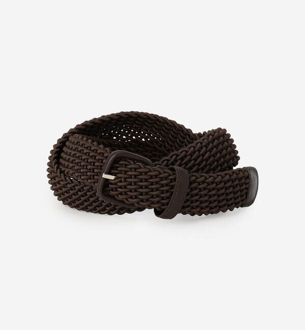  「MAISON BOINET | 30mm メッシュベルト WOMEN」|ベルト|BROWN