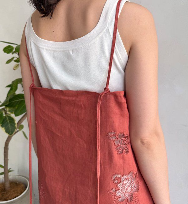  「コードレース刺繍カットワークレースワンピース」|ワンピース|