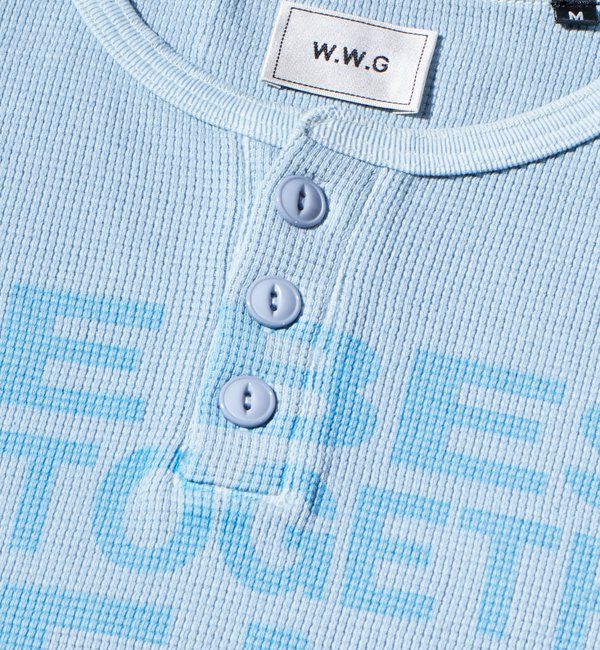  「メッセージワッフルヘンリーS/S TEE」|Tシャツ・カットソー|