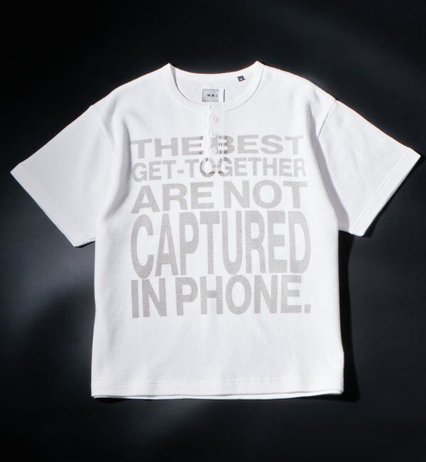  「メッセージワッフルヘンリーS/S TEE」|Tシャツ・カットソー|