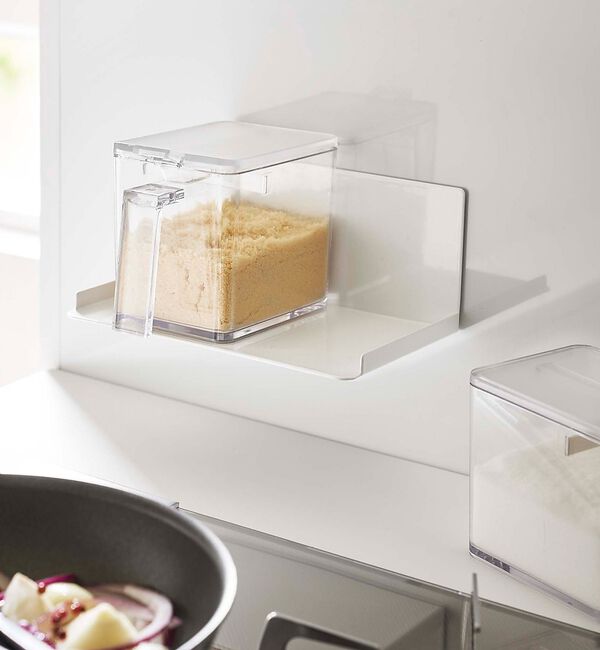 collex「【tower】マグネット 調味料ストッカーラック  キッチン小物」|食器・キッチングッズ|ホワイト