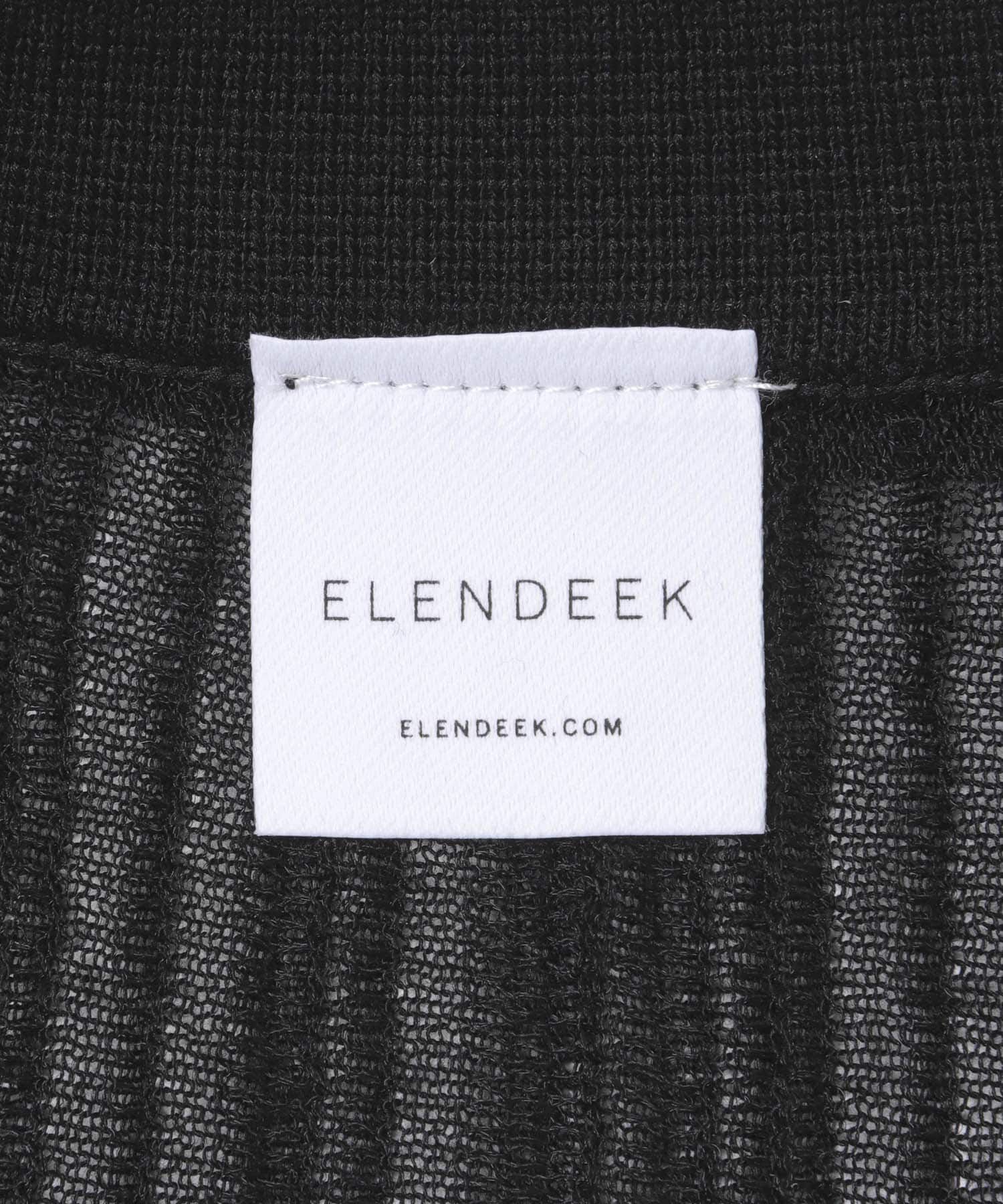 URBAN RESEARCH ROSSO「ELENDEEK　SHEER PLEATS KNIT TOP」|カーディガン|