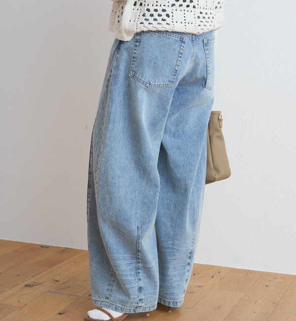  「バレルシルエットデニムパンツ」|デニム|