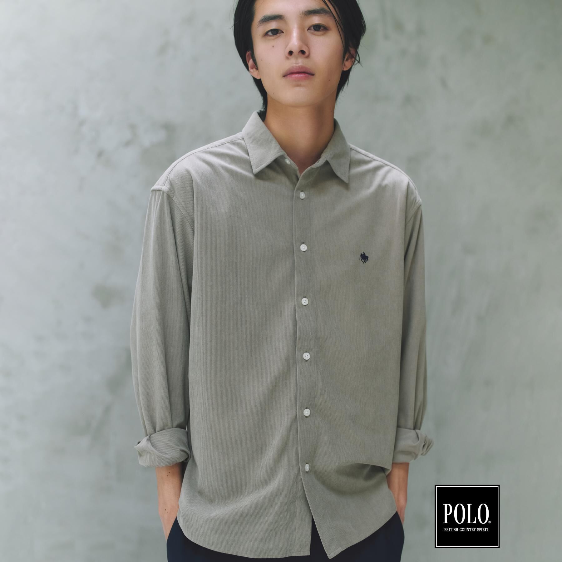 THE SHOP TK「POLO BCS/アソート長袖シャツ」|シャツ・ブラウス|