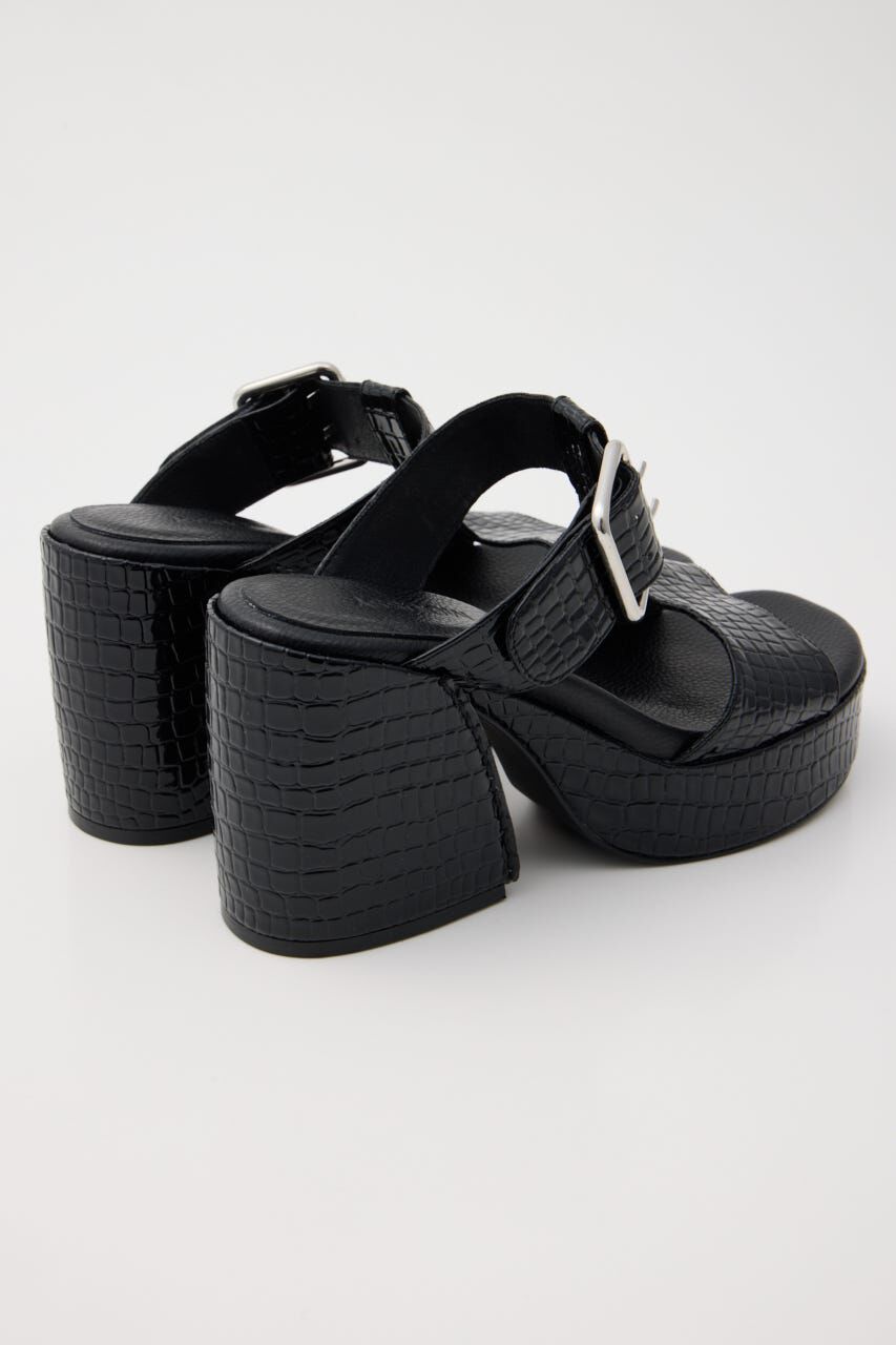 MOUSSY「CROCO CHUNKY HEEL サンダル」|サンダル|
