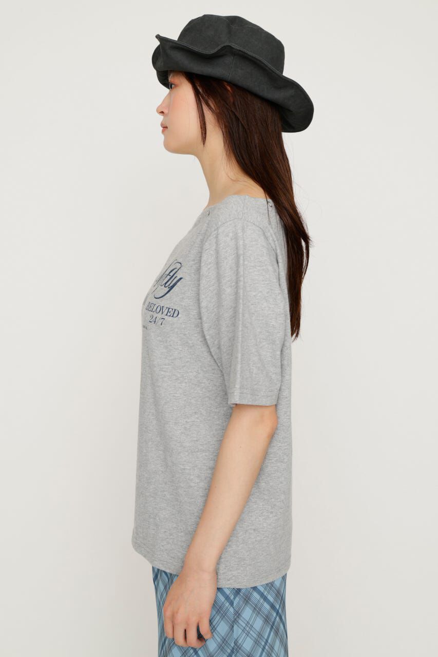 SLY「ONE SHOULDER PRINT トップス」|Tシャツ・カットソー|