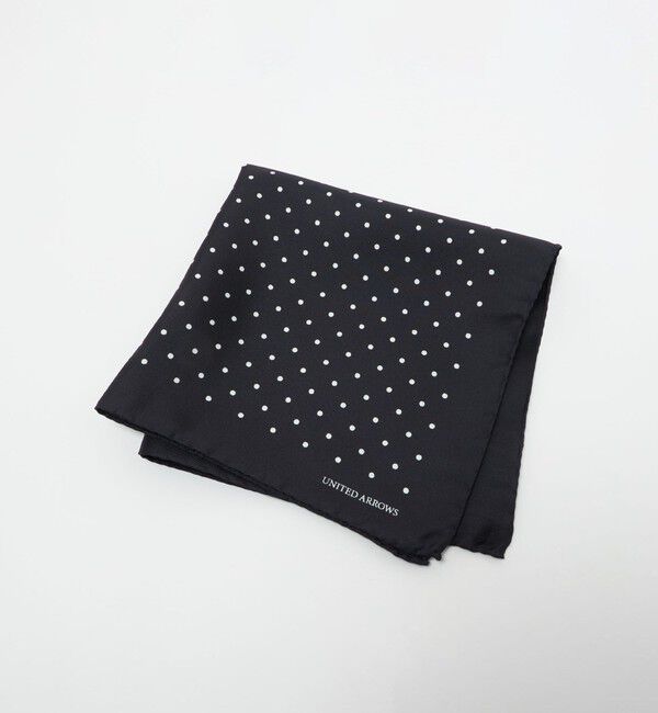 UNITED ARROWS「ドット ポケットチーフ」|その他|BLACK