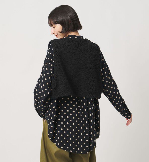 UNITED ARROWS「＜SACRA＞ボア ショート ベスト」|ベスト・ジレ|