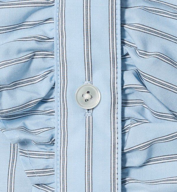 UNITED ARROWS「アシンメトリー フリル レギュラーシャツ」|シャツ・ブラウス|
