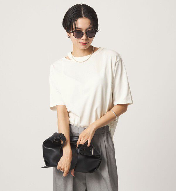 UNITED ARROWS green label relaxing「デコルテスリット Tシャツ 吸水速乾」|Tシャツ・カットソー|