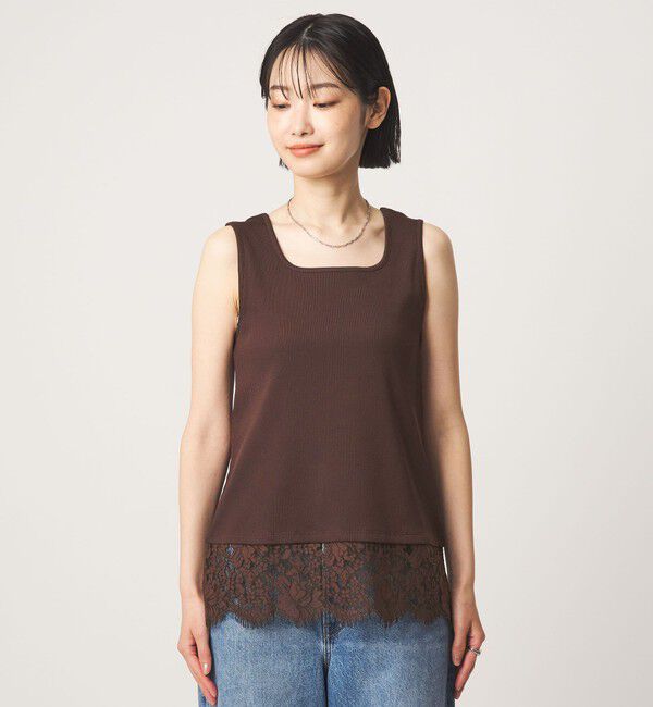 UNITED ARROWS green label relaxing「スソ レース タンクトップ」|タンクトップ|