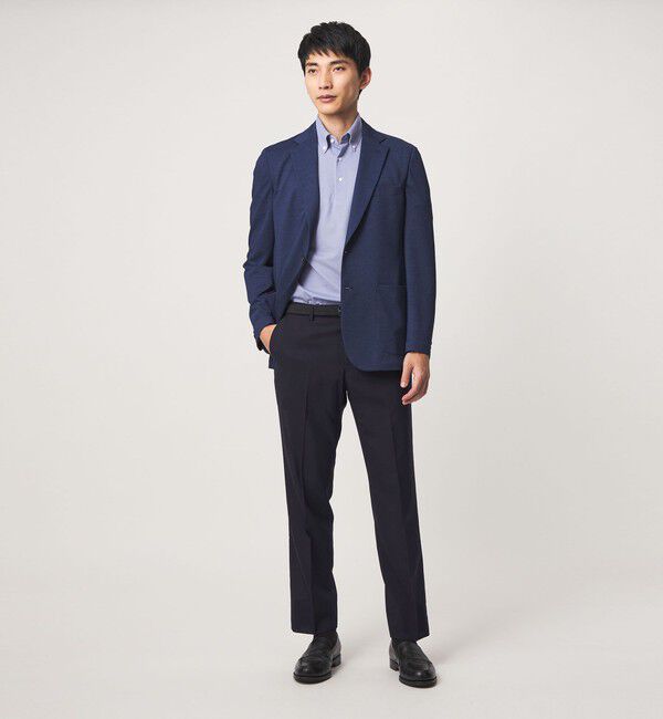 UNITED ARROWS green label relaxing「A+ air TW サイロ ソリッド アジャスター スラックス -接触冷感・通気性-」|スラックス|