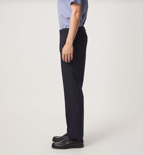 UNITED ARROWS green label relaxing「A+ air TW サイロ ソリッド アジャスター スラックス -接触冷感・通気性-」|スラックス|