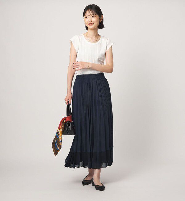 UNITED ARROWS green label relaxing「［size SHORTあり］キリカエ プリーツ スカート」|スカート|