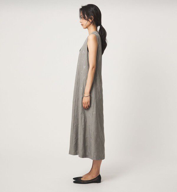 UNITED ARROWS green label relaxing「［size SHORTあり］ラメ エンブロイダリー ジャンパースカート」|ジャンパースカート|