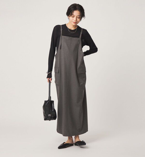 UNITED ARROWS green label relaxing「【別注】＜UNIVERSAL OVERALL＞エプロン ジャンパースカート」|ジャンパースカート|MD.GRAY