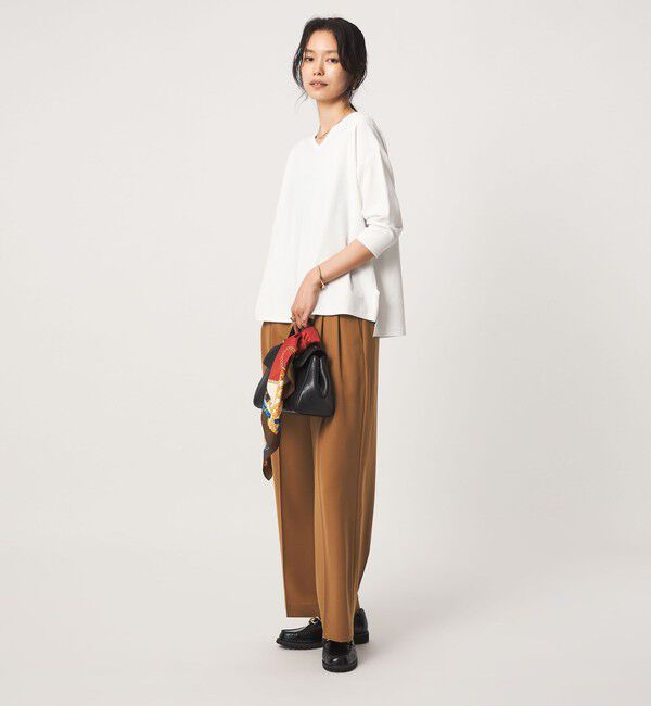 UNITED ARROWS green label relaxing「Vネック ドルマン プルオーバー ニット ウォッシャブル 接触冷感 UVカット」|ニット・セーター|