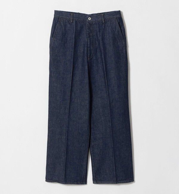 UNITED ARROWS green label relaxing「ワイド ストレート デニム スラックス パンツ W5」|デニム|