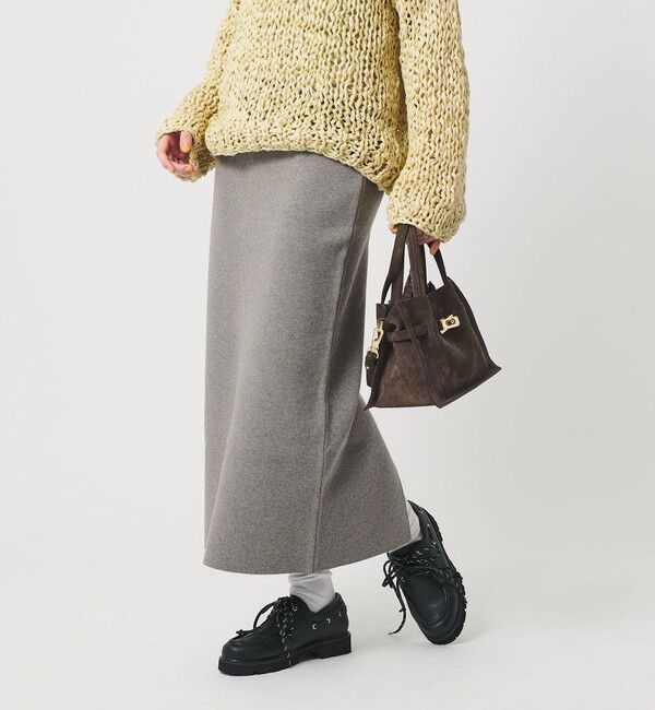 BEAUTY&YOUTH UNITED ARROWS「【WEB限定 Wardrobe DAILY MINIMAL】ミラノリブ ニットスカート ウォッシャブル」|スカート|