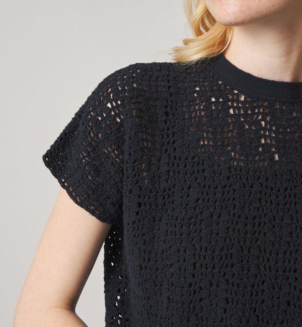 STEVEN ALAN「＜Steven Alan＞ハンド ニット ショートスリーブ プルオーバー」|ニット・セーター|