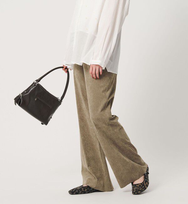 BEAUTY&YOUTH UNITED ARROWS「スエードライク フレアパンツ ウォッシャブル」|チノ|