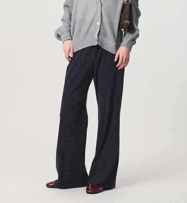 BEAUTY&YOUTH UNITED ARROWS「スエードライク フレアパンツ ウォッシャブル」|チノ|