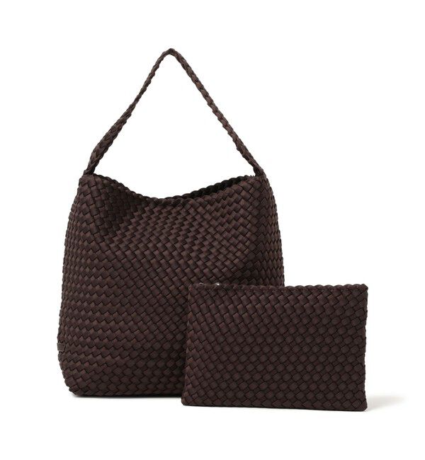 Demi-Luxe BEAMS 「	NAGHEDI / Nomad Medium Hobo ショルダーバッグ」|トートバッグ|CHOCOLATE