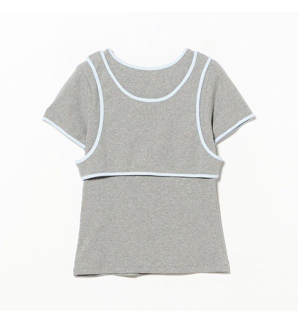 Ray BEAMS 「パイピング タンクトップ レイヤー Tシャツ」|Tシャツ・カットソー|
