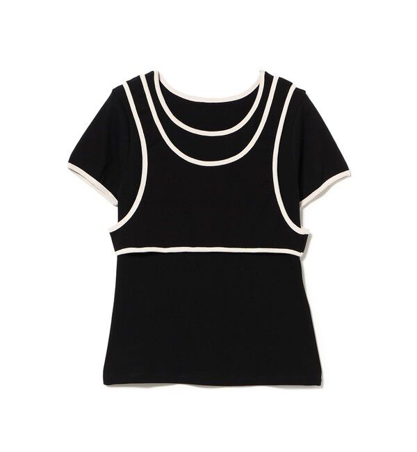 Ray BEAMS 「パイピング タンクトップ レイヤー Tシャツ」|Tシャツ・カットソー|