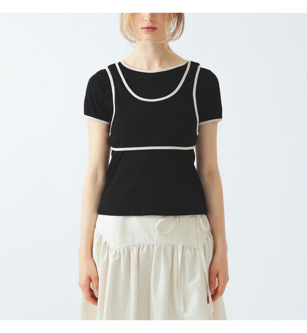 Ray BEAMS 「パイピング タンクトップ レイヤー Tシャツ」|Tシャツ・カットソー|