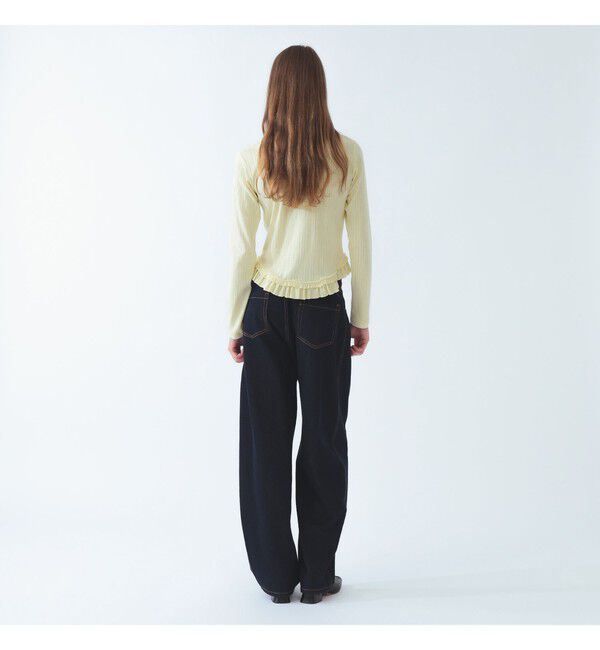 Ray BEAMS 「アイレット フリル ヘム ヘンリーネック」|Tシャツ・カットソー|