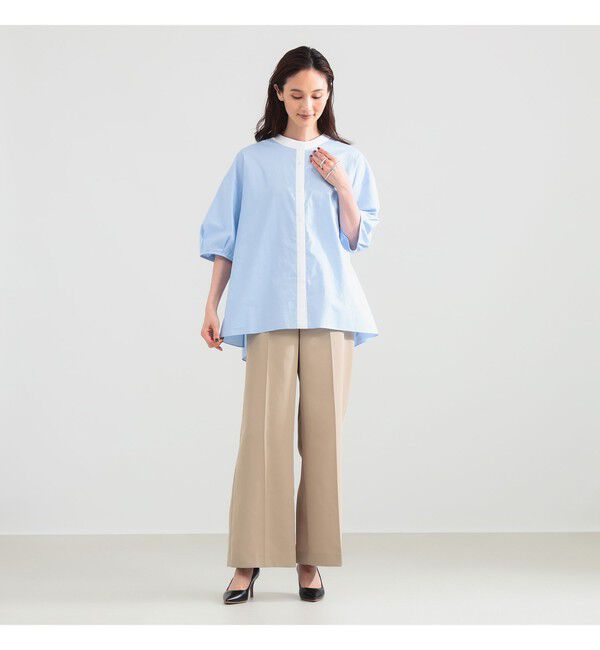 Demi-Luxe BEAMS 「フェミニン ハーフスリーブ ボリューム シャツ」|シャツ・ブラウス|